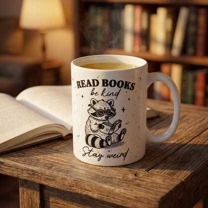 Read Books Be Kind Stay Weird Ceramic Mug (EU)